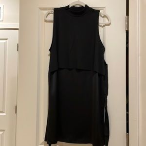 Zara mock neck sleeveless dress